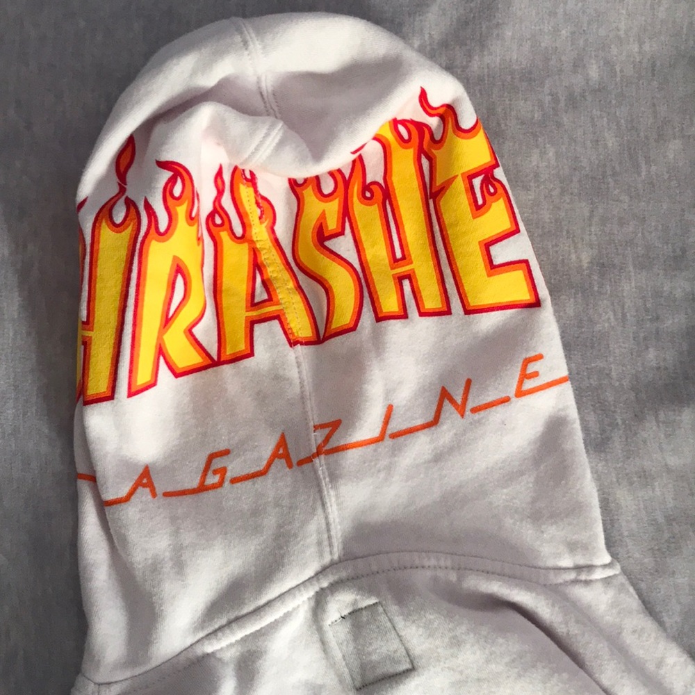 Vans white thrasher hoodie